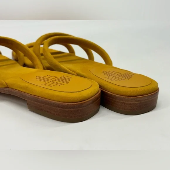 Charlotte Stone Mustard Yellow Sandals - Picture 10 of 14